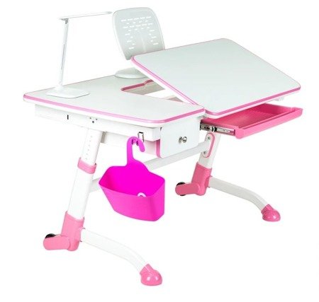Biurkosa Regulowane biurko dla dziecka pink drawer 11976336